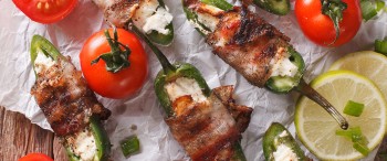 Chiles de queso envueltos en tocino Chimex