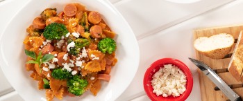 Pasta de moñitos con Salchicha Hotdoguísima Chimex