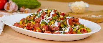 Calabacitas con Salchicha Hotdoguísima