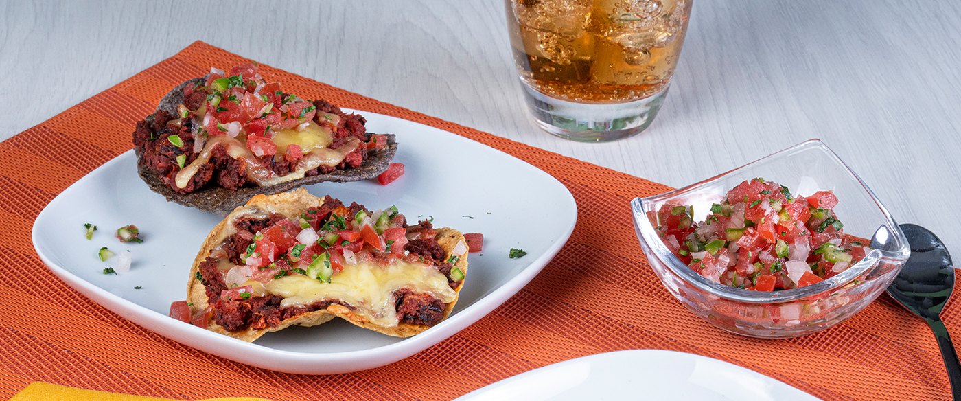 Tostaditas de Chorizo Ranchero Chimex Machacado