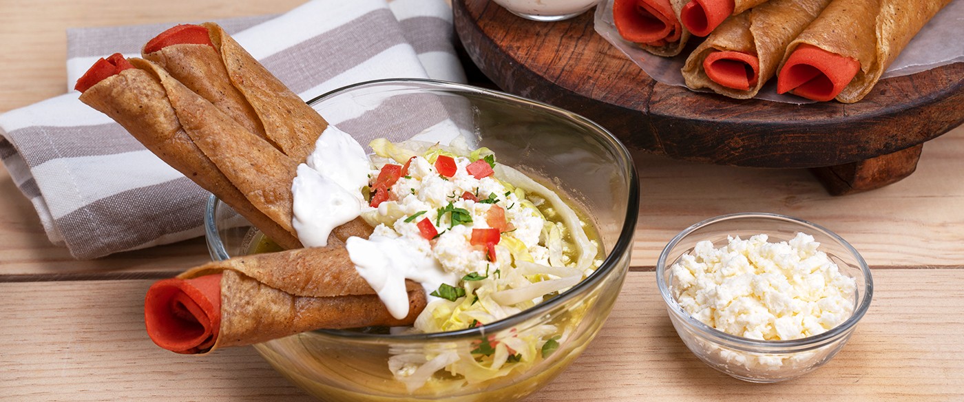 Flautas con Salchichón Chimex